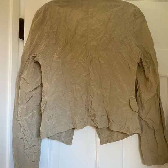 Sandro Ferrone Wrinkled Silk Women Jacket -size M - Picture 4 of 10